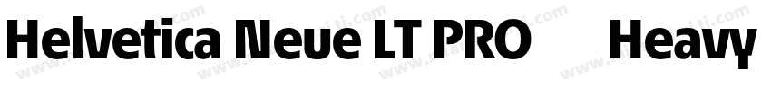 Helvetica Neue LT PRO 85 Heavy字体转换